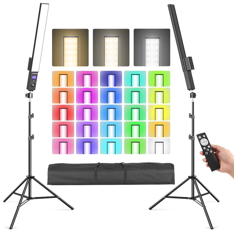 Photography Lighting Youtube - LED Video Lights Long Strip RGB
