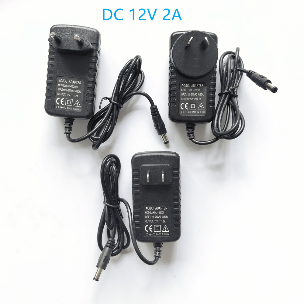Photography Led Lighting Kit - AC 110-240V DC 12V 2A Universal