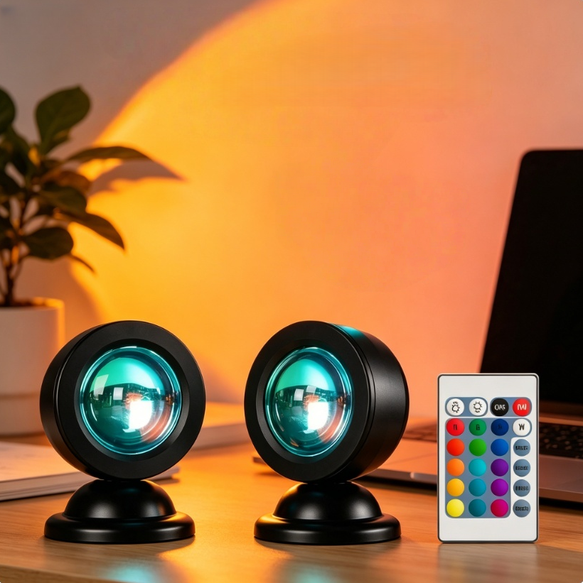 Lighting In Photography Book - Sunset Projection Lamp 16 Colors RGB