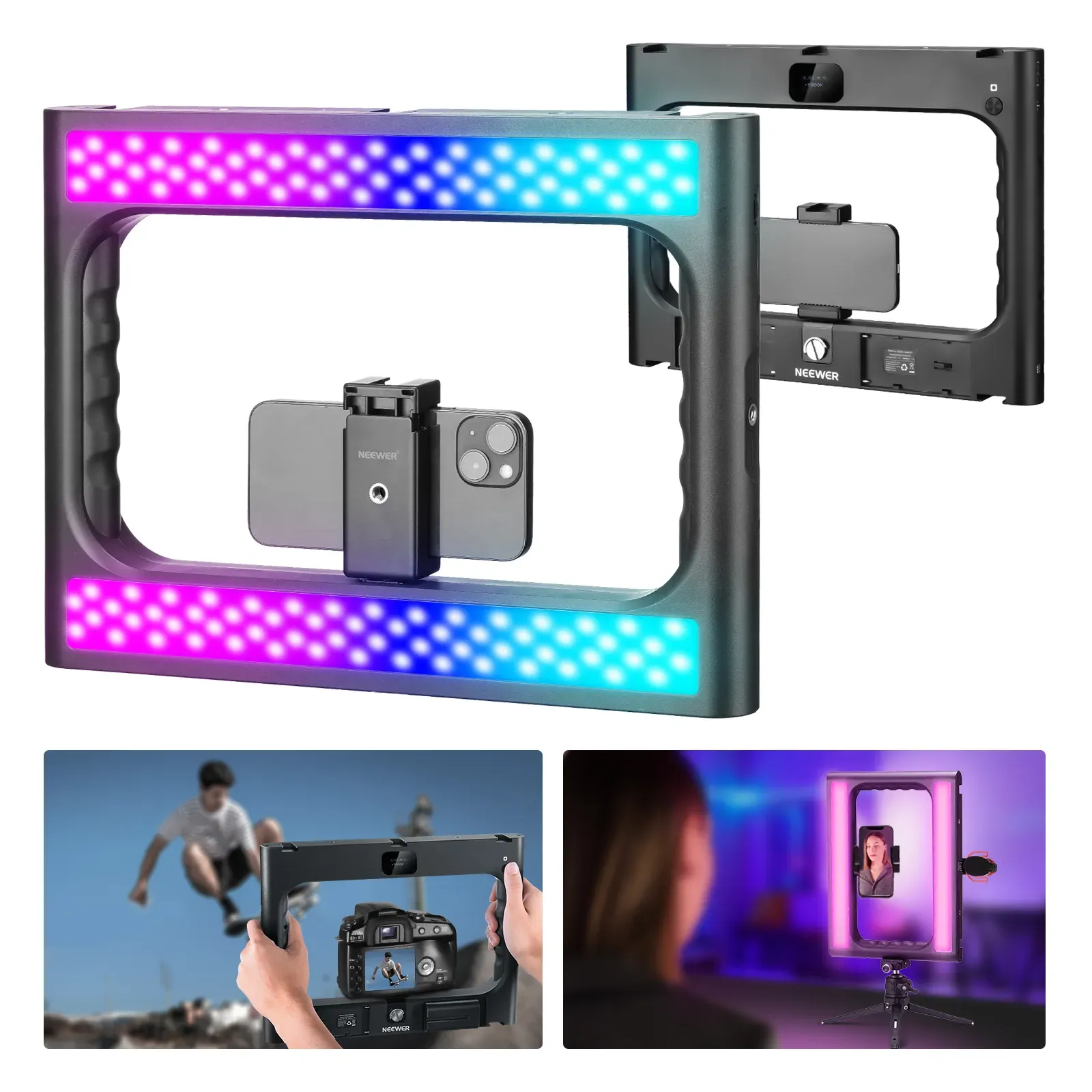 Photography Lighting Rig - NEEWER RGB-A111 II Smartphone Video Rig