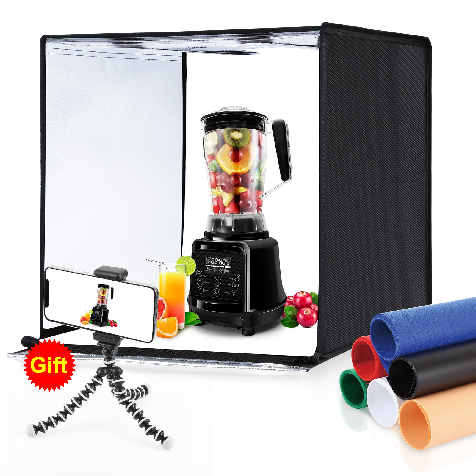 Photography Led Lighting Kit - PULUZ 60cm Photo Studio Light Box
