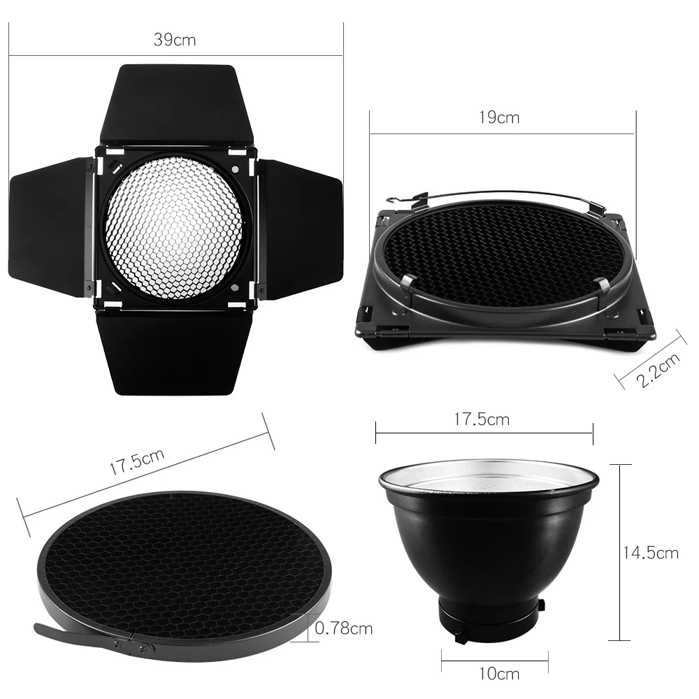 Godox BD-04 Barn Door Standard – Honeycomb Grid Filter recenzja i cena