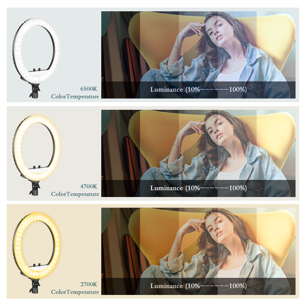 SH 18 Inch Knob Ring Light LED – Photography Lighting Youtube recenzja i cena