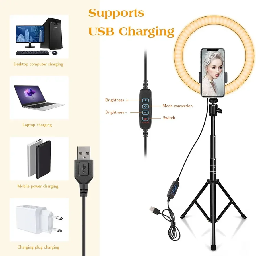 VIKEFON LED Ring Light USB Dim – Photography Lighting For Studio recenzja i cena