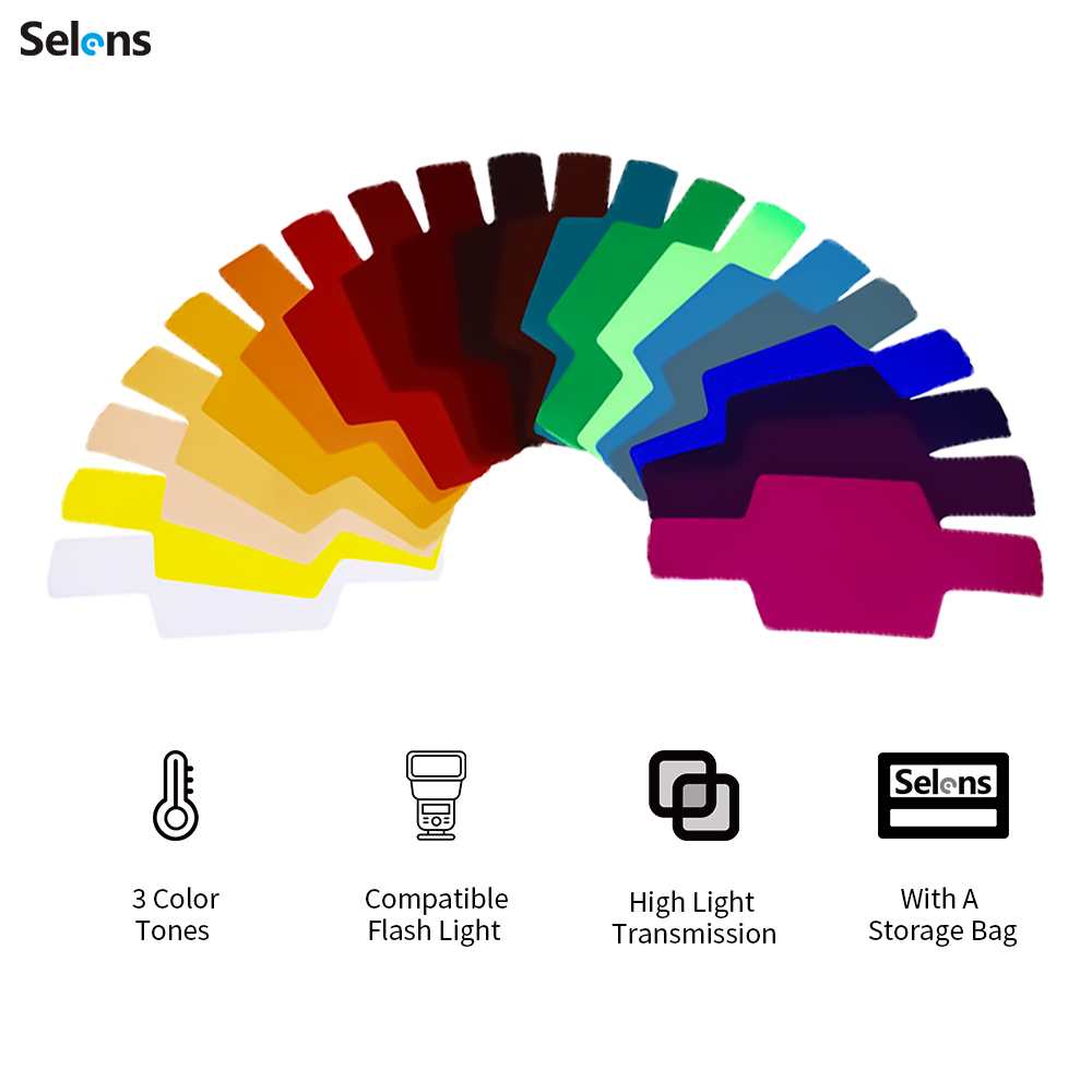 Selens 20pcs SE-CG20 Flash Gel – Photography Lighting Modifiers recenzja i cena