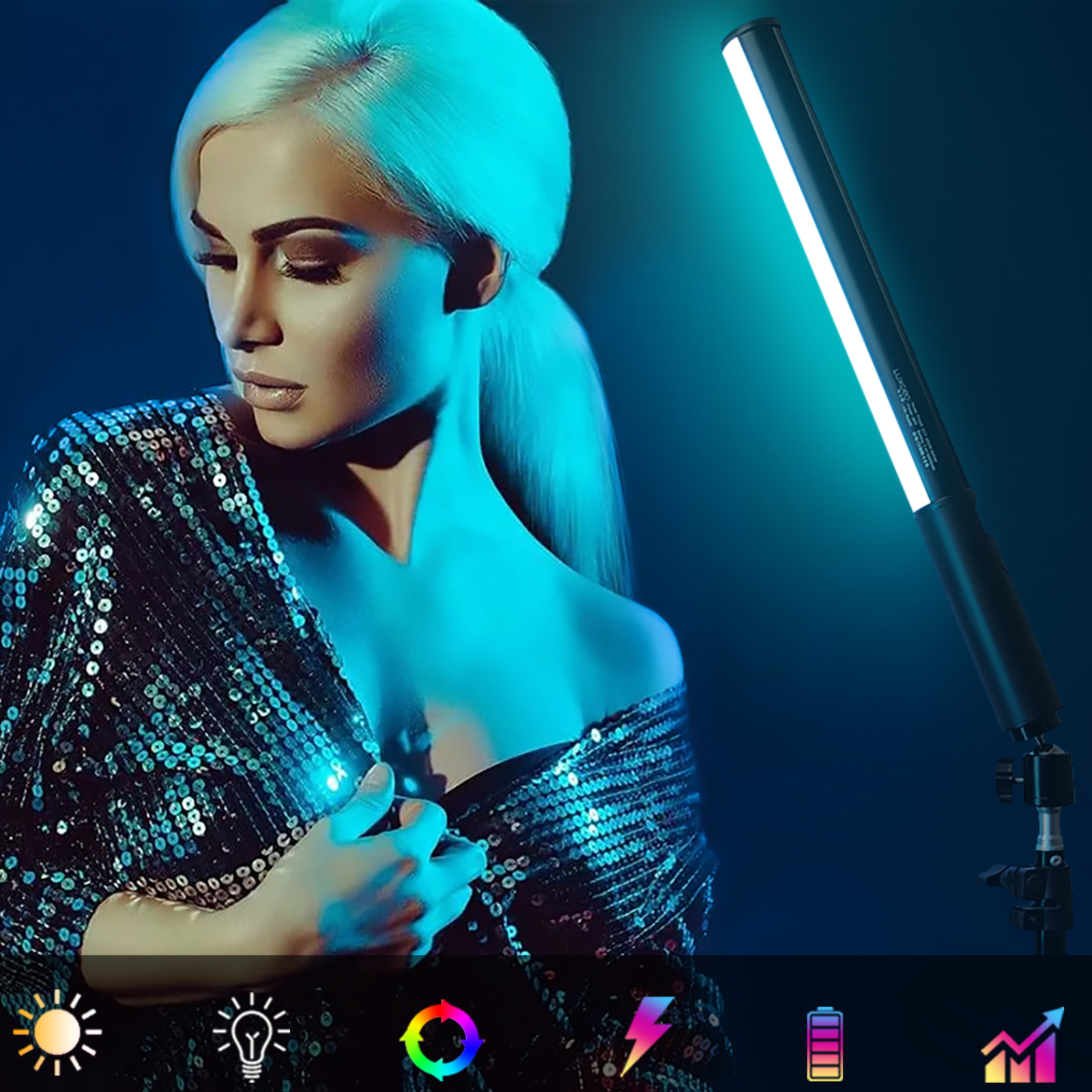 LUXCEO P400 Light Tube Handhel – Photography Lighting Youtube recenzja i cena