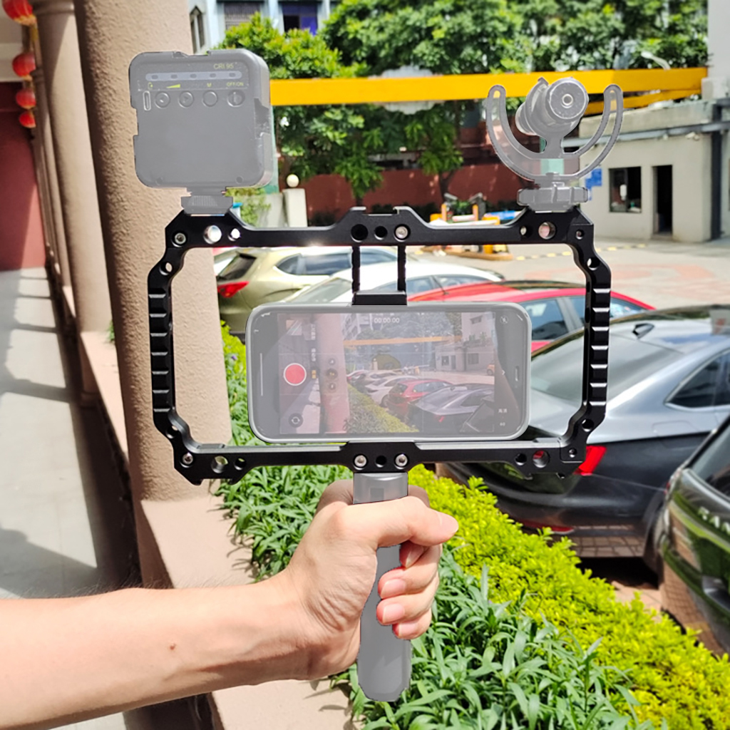 Universal Metal Phone Cage Rig – Photography Lighting Rig recenzja i cena