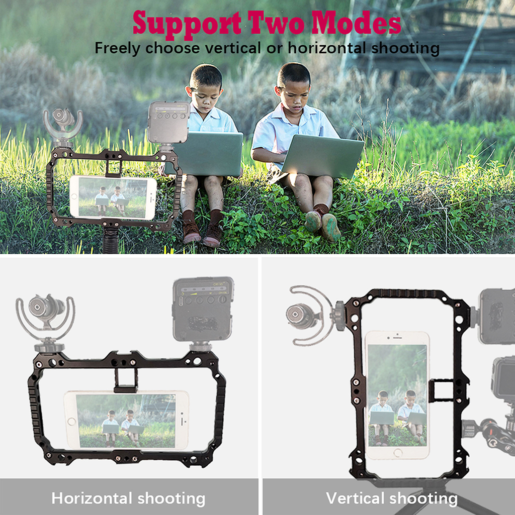 Universal Metal Phone Cage Rig – Photography Lighting Rig recenzja i cena