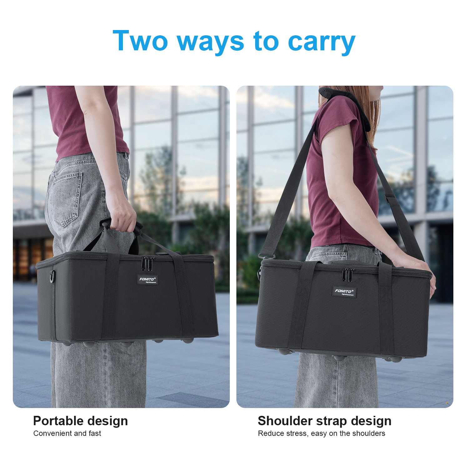 FOMITO Camera Bag Crossbody Sh – Photography Lighting Case recenzja i cena