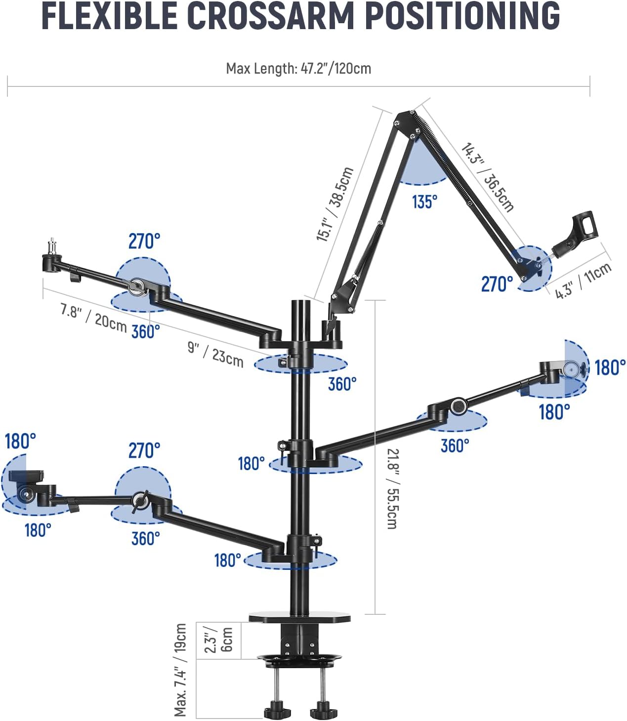 Overhead Camera Stand Desk Mou – Photography Lighting Rig recenzja i cena
