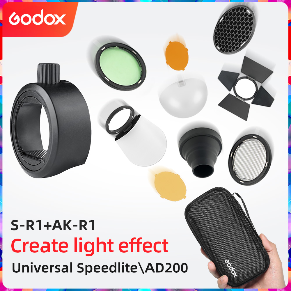 Godox S-R2 Barn Door, Snoot, C – Honeycomb Grid Filter recenzja i cena