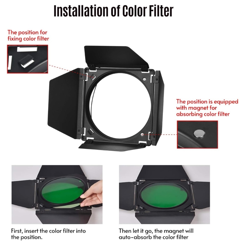 New Barn Door+Honeycomb Grids  – Honeycomb Grid Filter recenzja i cena