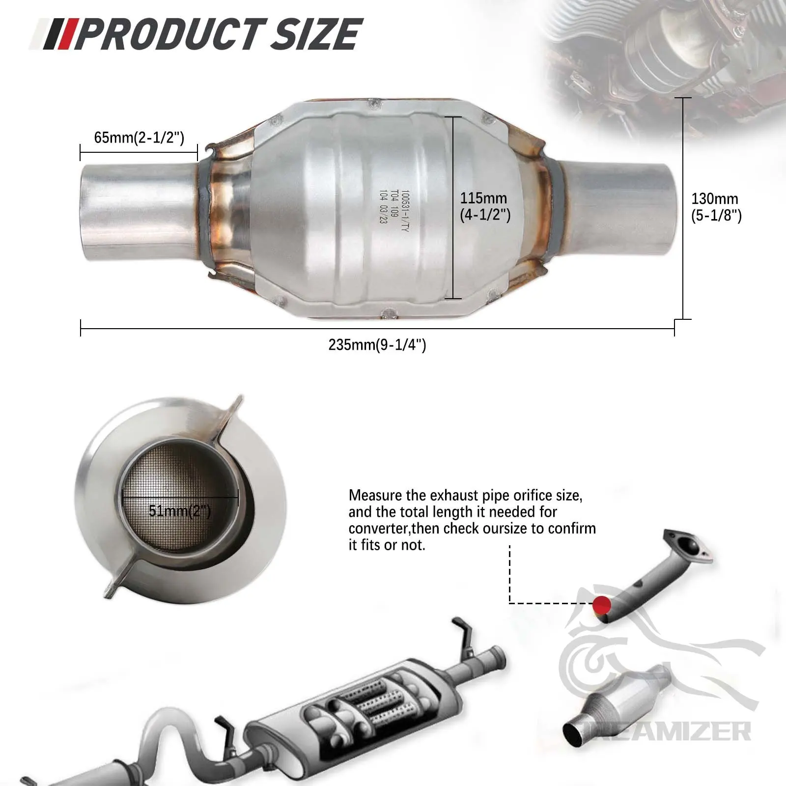 Three-Way Catalytic Converter  – Honeycomb Grid Filter recenzja i cena