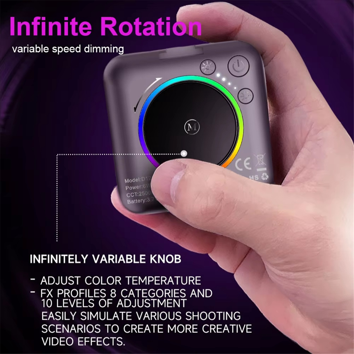NEW_Mini Pocket RGB Fill Light – Photography Lighting Lamp recenzja i cena