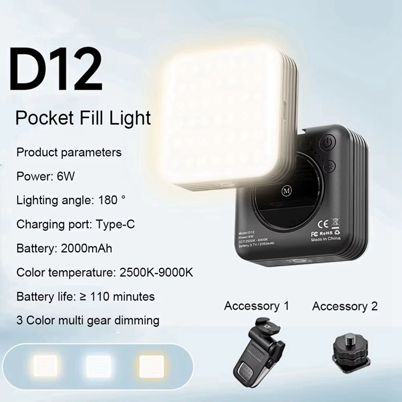NEW_Mini Pocket RGB Fill Light – Photography Lighting Lamp recenzja i cena
