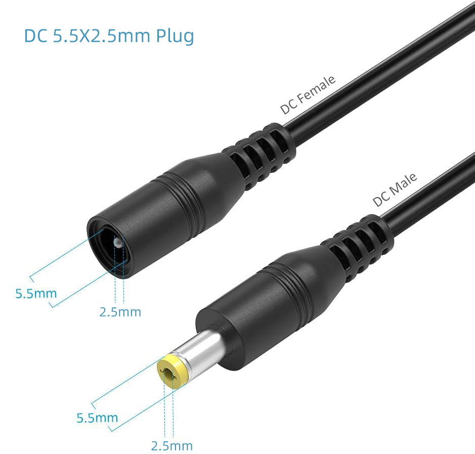 DC Power Connector Plug Cable  – Photography Led Lighting Kit recenzja i cena