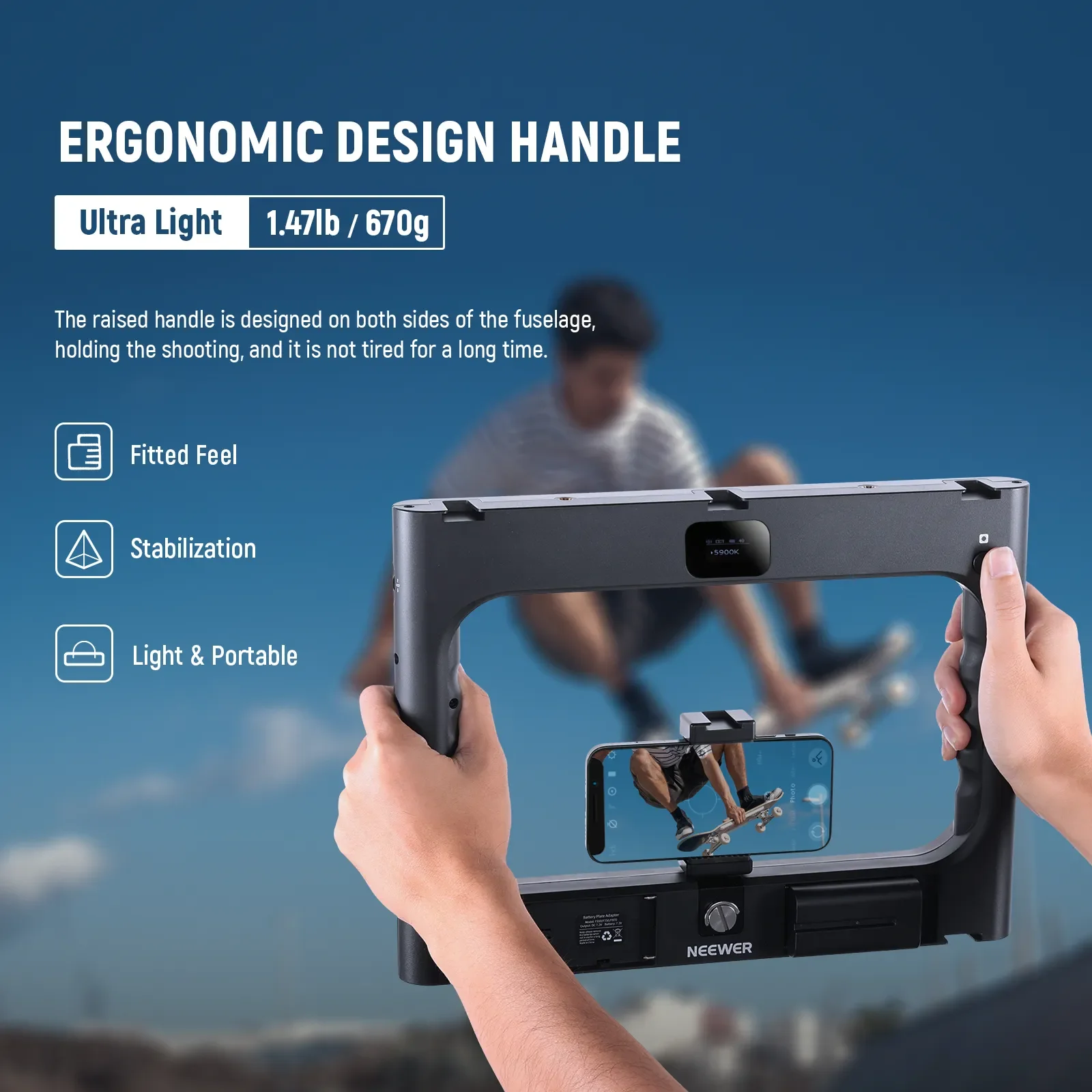 NEEWER RGB-A111 II Smartphone  – Photography Lighting Rig recenzja i cena
