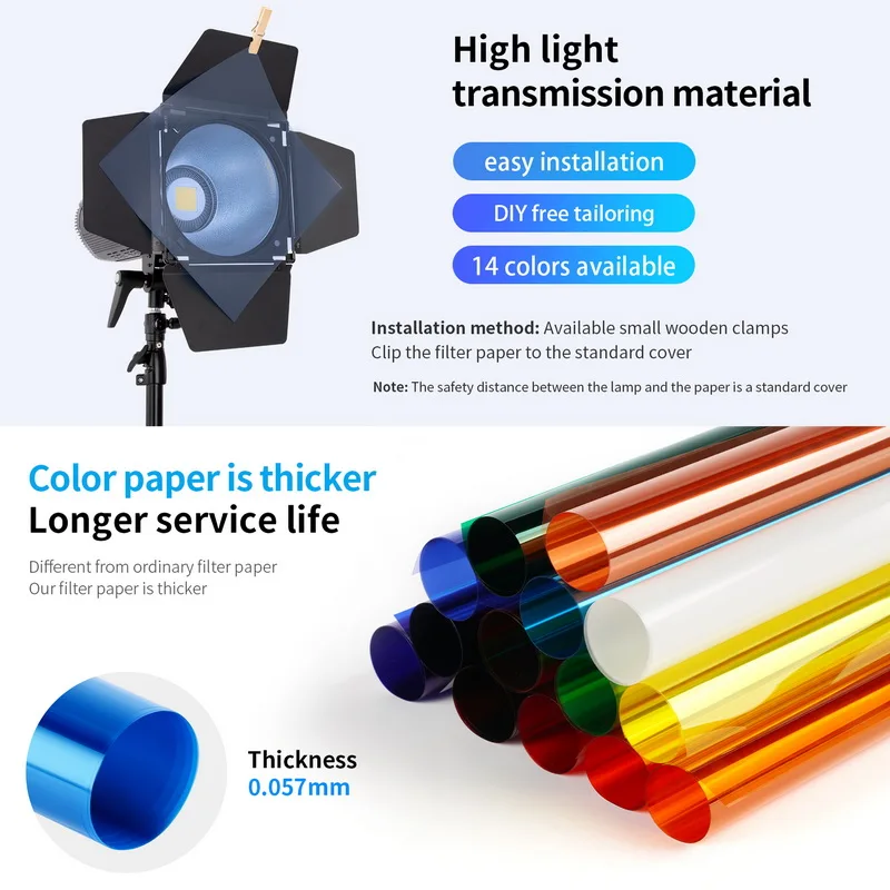 Selens 14 Colors  40*50cm Filt – Photography Lighting Modifiers recenzja i cena