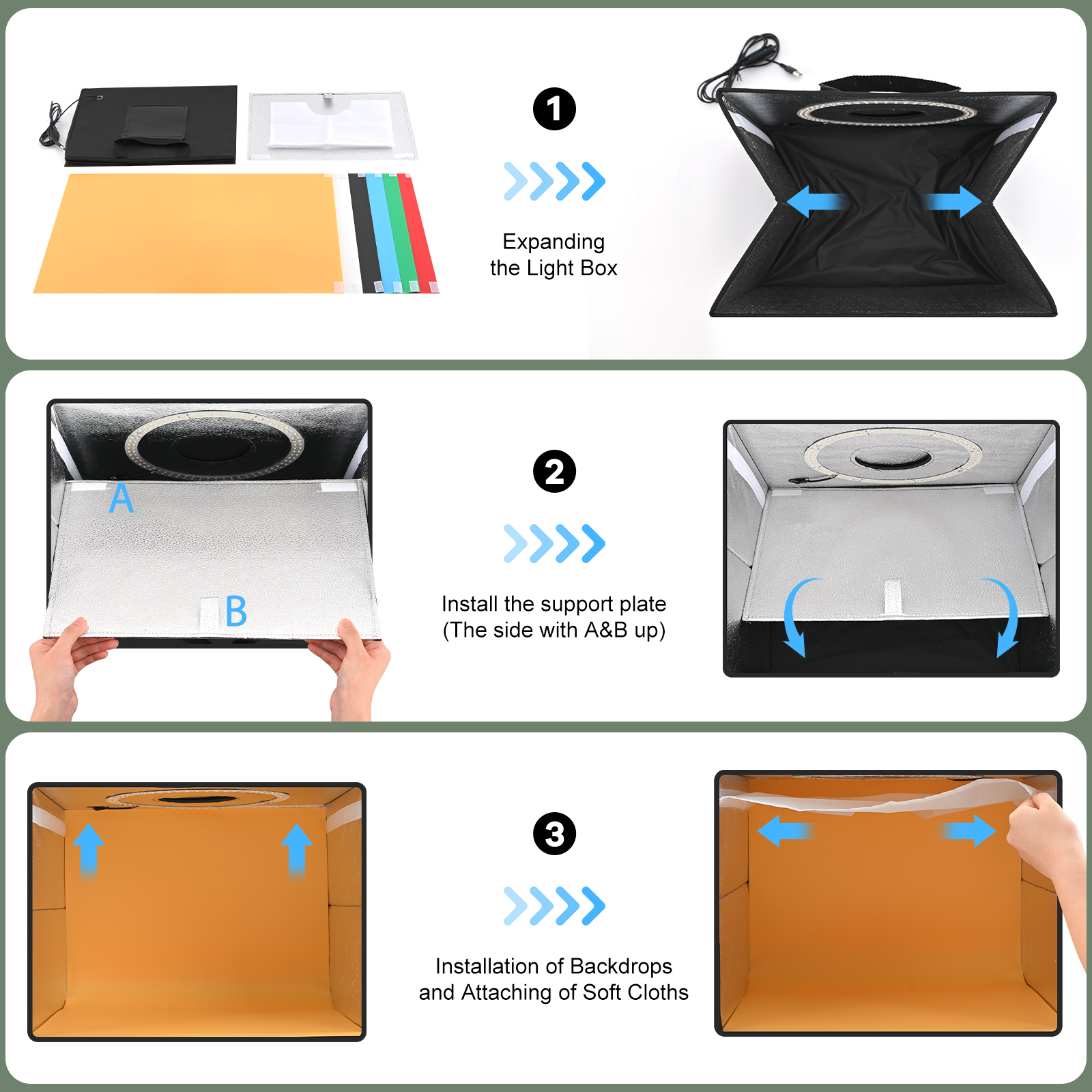 Lightdow Dimmable Photo Box LE – Photography Led Lighting Kit recenzja i cena