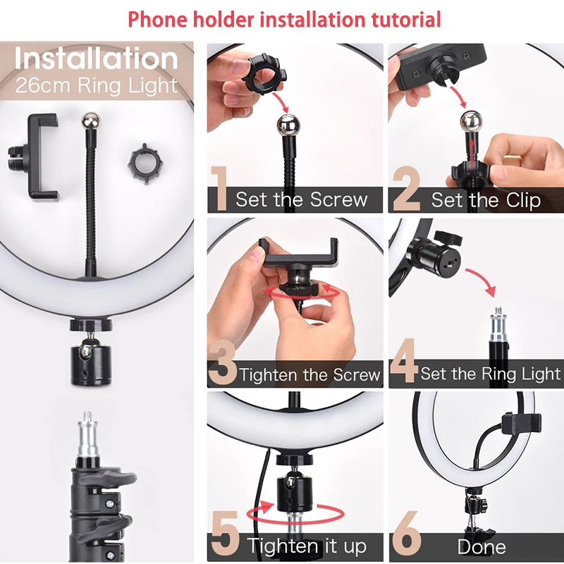 16cm 26cm 33cm LED Ring Lights – Photography Lighting Youtube recenzja i cena